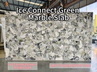 Ice Connect Green marble slab