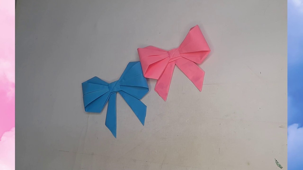 How to Make a Paper Ribbon Bow: Easy Paper Craft Tutorial