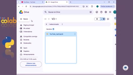 Versión 1 | Descargar MP3 de TUS Videos de YouTube con Google Colab 🚀