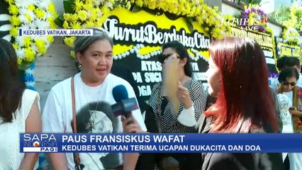 Kedubes Vatikan di Jakarta Terima Warga untuk Doakan Paus Fransiskus