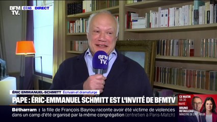 Rencontre avec le pape François: "Il se comportait avec un respect infini", se souvient Éric-Emmanuel Schmitt, écrivain