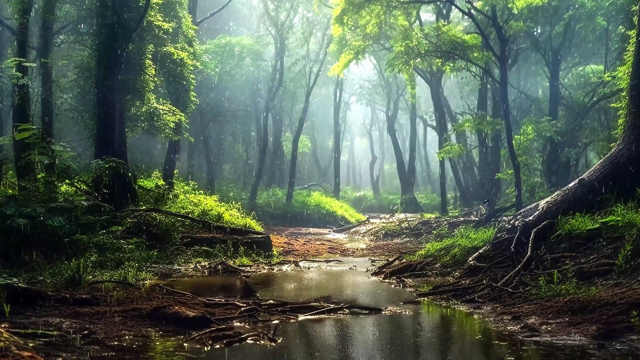 2 Hour Relaxing Piano Music with Rain Sounds for Meditation, Yoga & Stress Relief