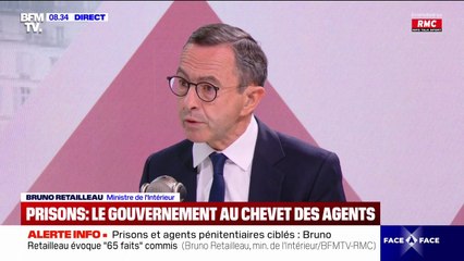 Prisons et agents ciblés: "Nous mettons le paquet (…) avec une mobilisation considérable", assure Bruno Retailleau