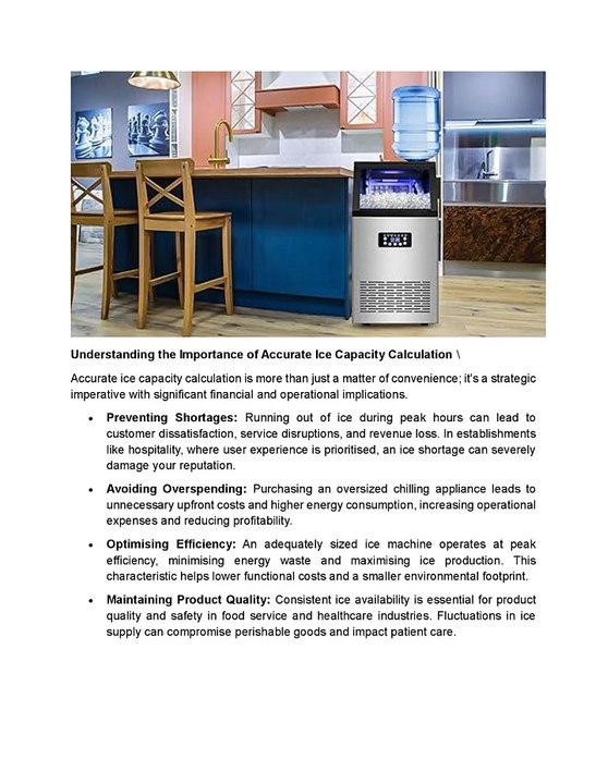How to Calculate the Ideal Ice Machine Capacity for Your Business