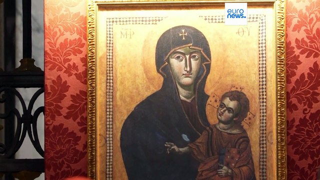 Prière du rosaire pour le pape François à la basilique Sainte-Marie-Majeure de Rome