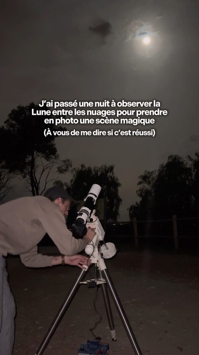 J’au filmé une scène magique à travers mon télescope 😍