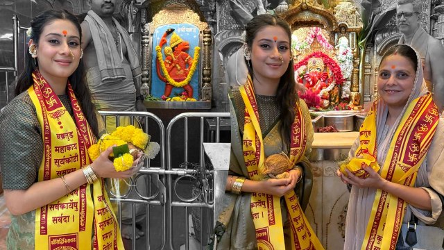 Isha Malviya Snapped At Siddhivinayak Mandir As The Actress Seeks Blessings Of Ganpati Bappa, Mumbai