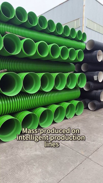 Double Wall Corrugated Pipe: Mass-Produced on Intelligent Lines, Compliant with Standards, Ensuring Drainage System Performance and Long-Term Safety