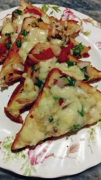 5 MINUTE CHEESE BREAD SANDWICH – QUICK & EASY BREAKFAST RECIPE!