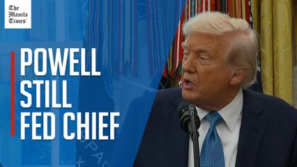 Trump says has 'no intention' to fire Fed chief Powell