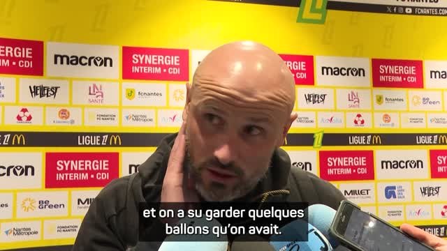 Nantes - Pallois après le nul face au PSG : On a montré un beau visage