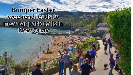 Bumper Easter weekend leads to worried calls from New Quay traders over future of car park