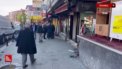 Esenyurt’ta direksiyonda fenalaşan sürücü iş yerine daldı