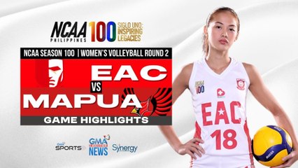 NCAA Women’s Volleyball EAC vs Mapúa (Highlights) | NCAA Season 100