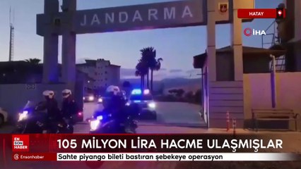 Hatay'da sahte piyango bileti bastıran şebekeye operasyon