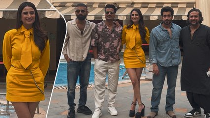 Sunny Singh, Palak Tiwari व फिल्म के दूसरे सदस्य The Bhootnii फिल्म का प्रमोशन करते आए नजर