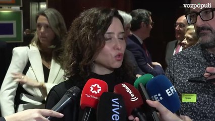 Ayuso pide a la OTAN que controle a Sánchez