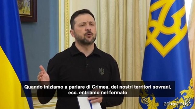 Ucraina, Zelensky: non riconosceremo l'occupazione russa della Crimea