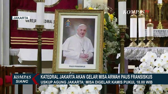 Katedral Jakarta Gelar Misa Requiem untuk Mendoakan Paus Fransiskus, Dipimpin Dubes Vatikan