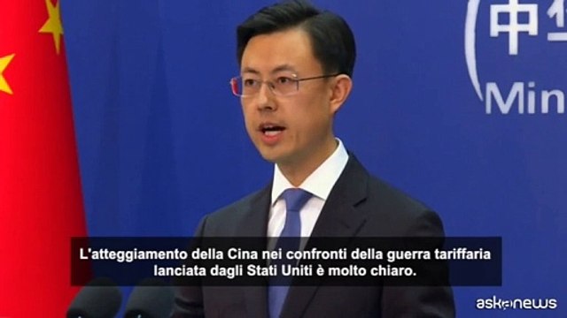 Cina: se Trump vuole accordo su dazi, la smetta con le minacce