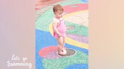 Funny Babies Playing With Water    Baby Outdoor Videos
