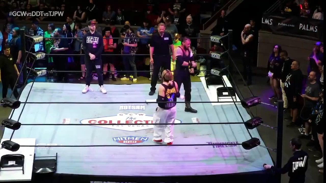 GCW vs TJPW vs DDT Hardcore Tag Team Match Shunma Katsumata & Mace Warner vs John Wayne Murdoch & Matt Tremont