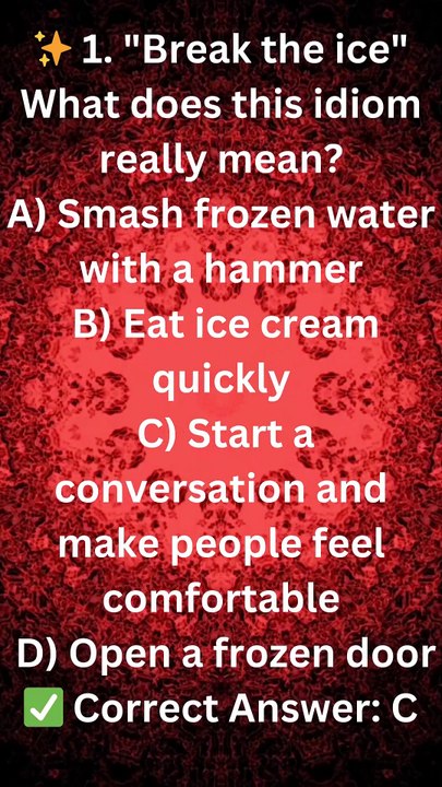 "Can You Guess the Real Meaning? 🤔 | Fun English Idioms Quiz for Learners!"