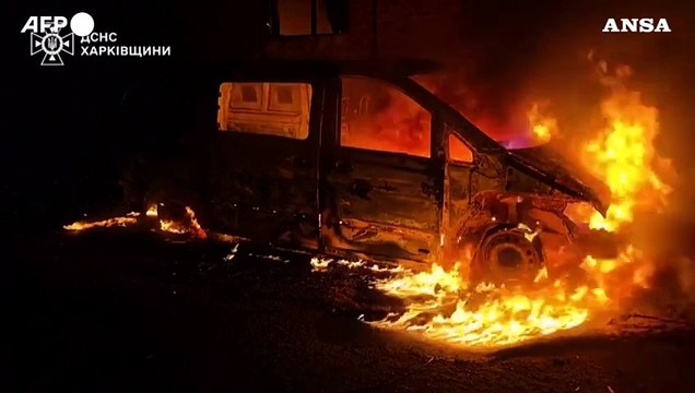 Ucraina, nella notte attacchi russi con droni su Kharkiv