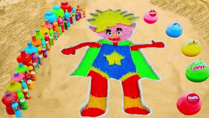 How to make Rainbow Mattel DreamWorks Trolls with Orbeez, Balloons Coca Cola, Mentos & Popular Sodas