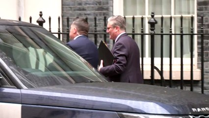 Sir Keir Starmer travels to Parliament for PMQs