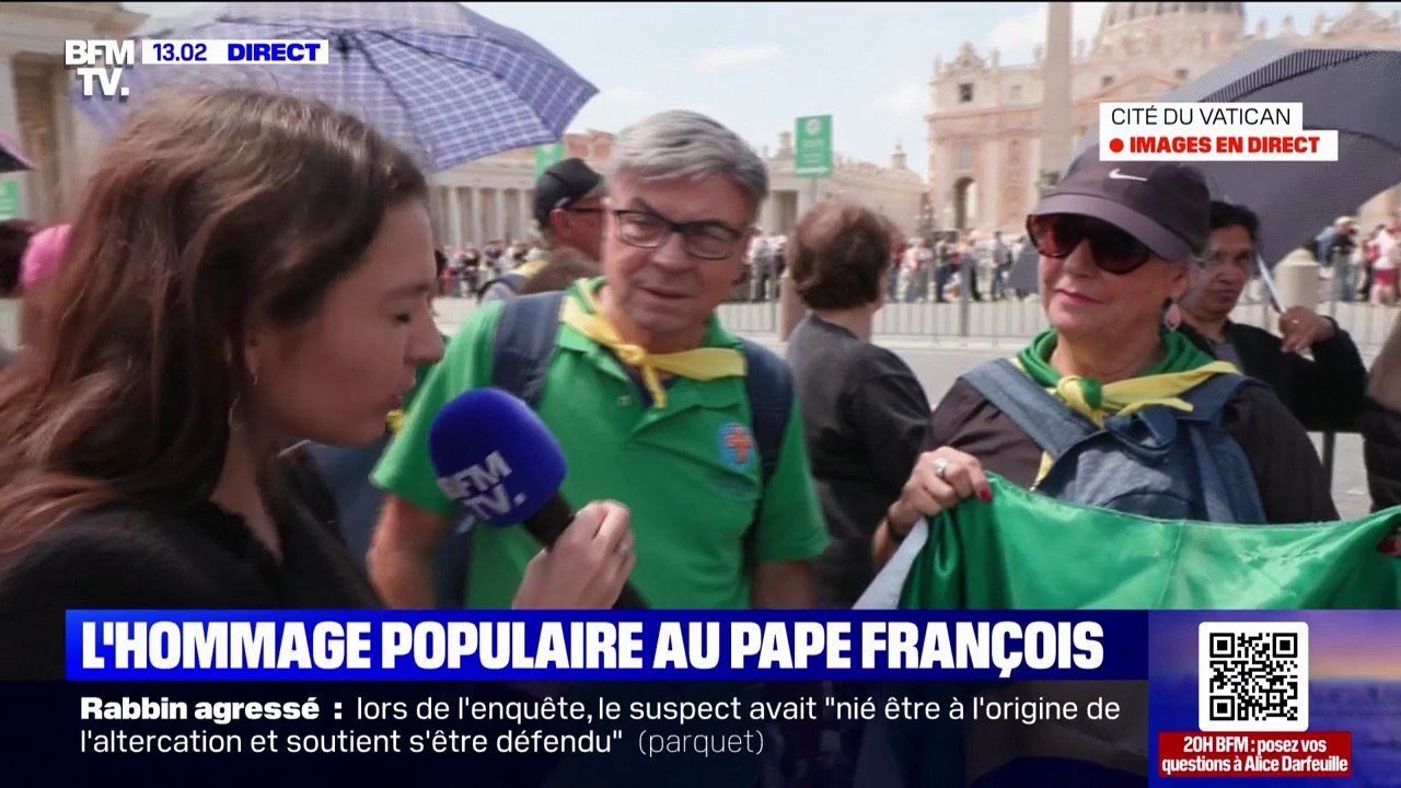 Des fidèles du monde entier viennent rendre hommage au pape François au Vatican