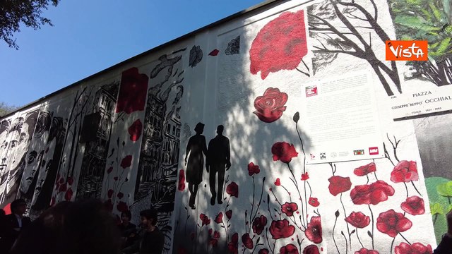 Inaugurato murale I ragazzi di via Botticelli dedicato a 4 partigiani a Milano, le immagini