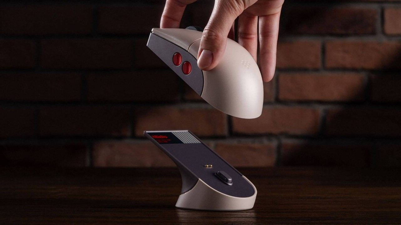 Für Retro-Fans: 8BitDo bringt kabellose Maus im NES-Design