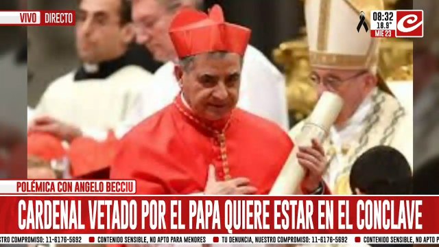 Insólito: cardenal vetado por el Papa quiere participar en el cónclave