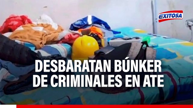 Desbaratan búnker en Ate: Más de 20 detenidos por posesión de armas, proxenetismo y tráfico de drogas