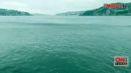 Deprem anında İstanbul Boğazı'nda dalgalar oluştu