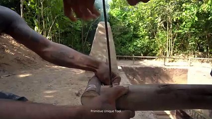 90 Days Build Underground Hut with Grass Roof and Swimming Pool with Waterslide (1)