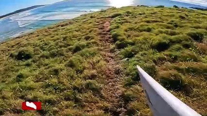 SURFING MAGIC WAVES UP THE COAST! (RAW POV)