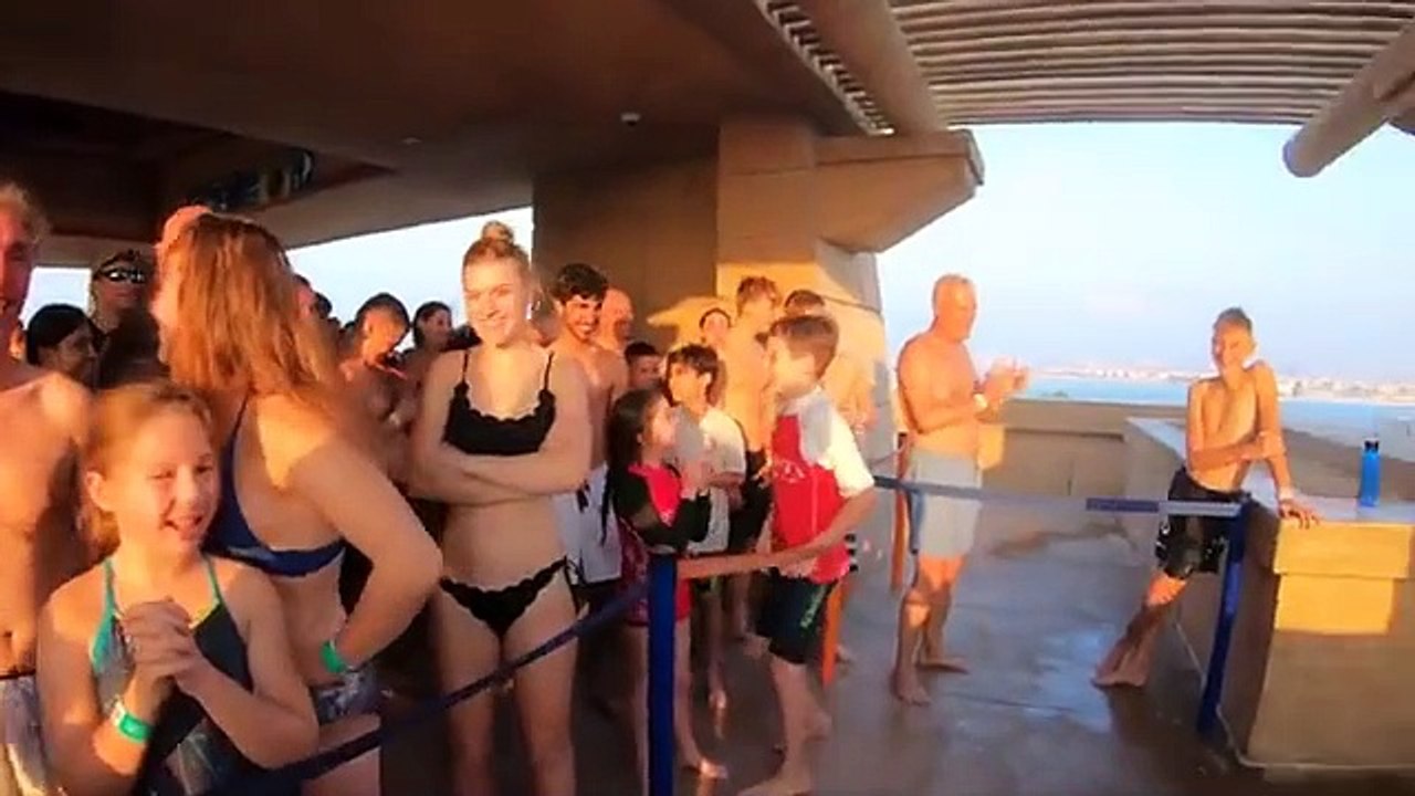 Waterslides at Atlantis Aquaventure Waterpark in Dubai