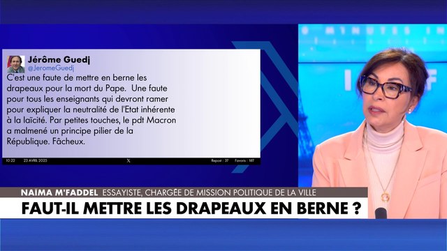 Naïma M’Faddel : «Jean-Luc Mélenchon est pour la créolisation et le grand remplacement»