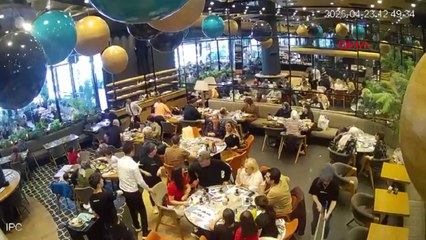 Silivri açıklarında 6.2 büyüklüğündeki depremde panik anları kamerada