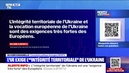 "L'intégralité territoriale de l'Ukraine et la vocation européenne de l'Ukraine sont des exigences très fortes", déclare l'Élysée