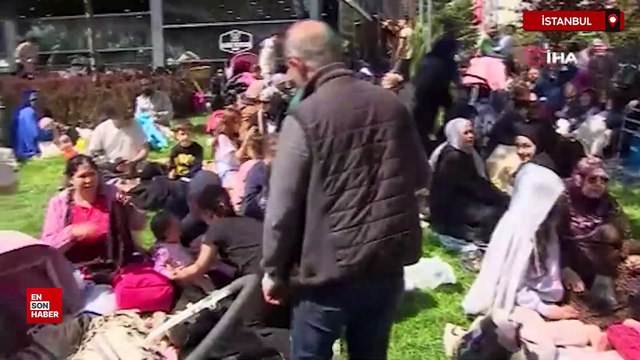 Bahçelievler'de vatandaşlar parklara akın etti