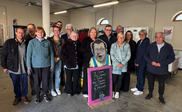 Interview d'Alain Puyo du Casino Barrière et de Marie-France des Restos du coeur d'Agde et de Jean-Philippe Marin d'Intermarché Agde