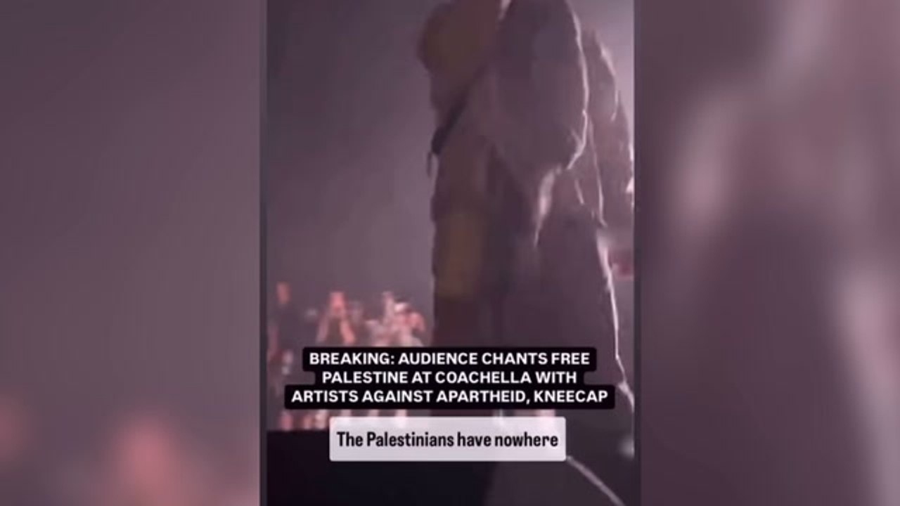 Kneecap gives pro-Palestine speech at Coachella