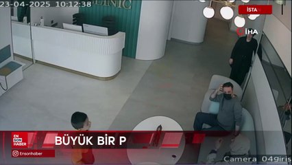 İstanbul'da depreme diş kliniğinde yakalanan vatandaşların panik anları