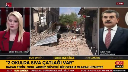 Milli Eğitim Bakanı Yusuf Tekin: Okullarımız güvenli bir ortam olarak tam hizmette