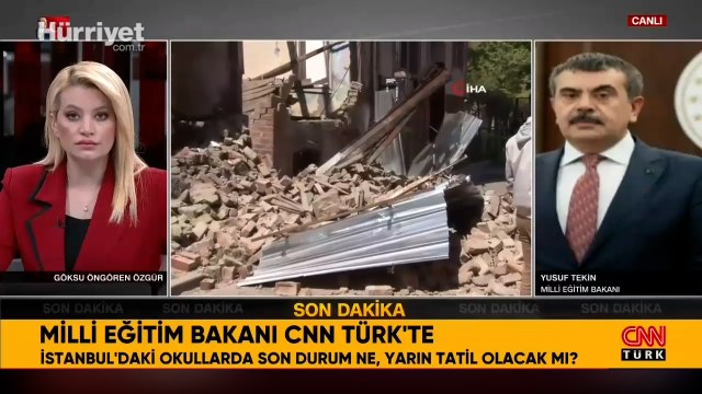 Milli Eğitim Bakanı Yusuf Tekin, İstanbul'daki deprem sonrası son bilgileri aktardı