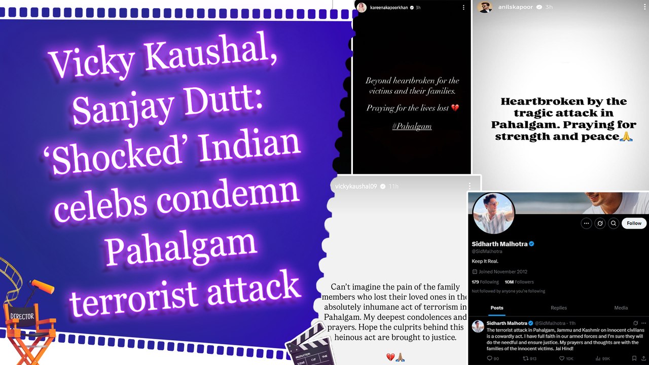 Vicky Kaushal, Sanjay Dutt: ‘Shocked’ Indian celebs condemn Pahalgam terrorist attack
