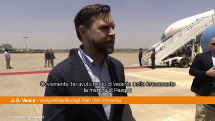 Vance "SIamo molto addolorati per la morte di Papa Francesco"